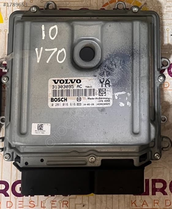 0281016616 31303095 VOLVO S80 MOTOR BEYNİ  EDC16C31