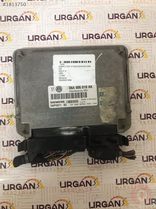 06A906019AK 5WP4371 V.W GOLF MOTOR BEYNİ SIEMENS ECU