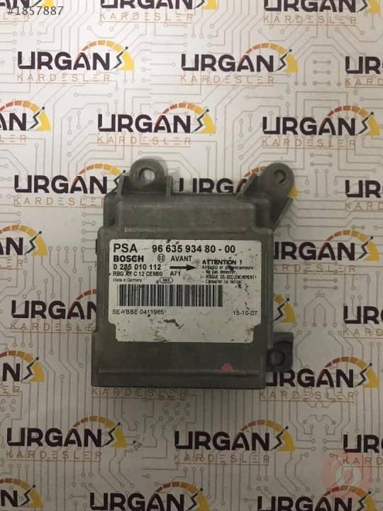 0285010112 9663593480-00 PEUGEOT 207 AİRBAG BEYNİ BOSCH