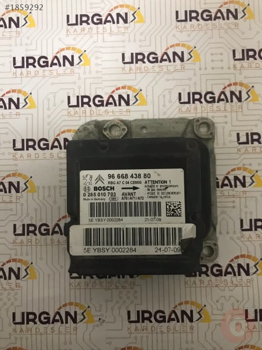 0285010703 9666843880 PEUGEOT 207 AİRBAG BEYNİ BOSCH