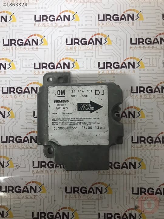 24416701DJ 1923594 Opel Vectra  SIEMENS AİRBAG BEYNİ