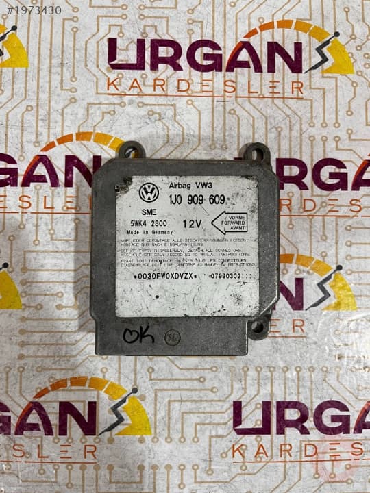 1J0909609 5WK42800 V.W GOLF AİRBAG BEYNİ