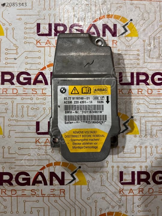 65.77-9118749-01 BMW E60 5 SERİSİ AIRBAG BEYNİ