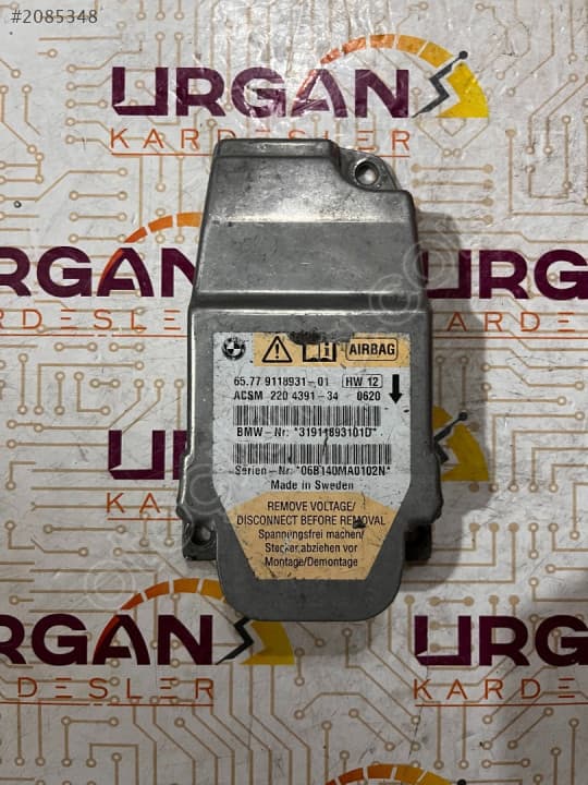 65.77-9118931-01 BMW E60 E61 5 SERİSİ AIRBAG BEYNİ