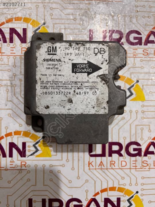 90569350DB 5WK4188 OPEL VECTRA B AİRBAG BEYNİ