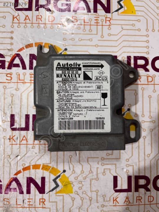 602629200 8200272510 RENAULT KANGOO AİRBAG BEYNİ