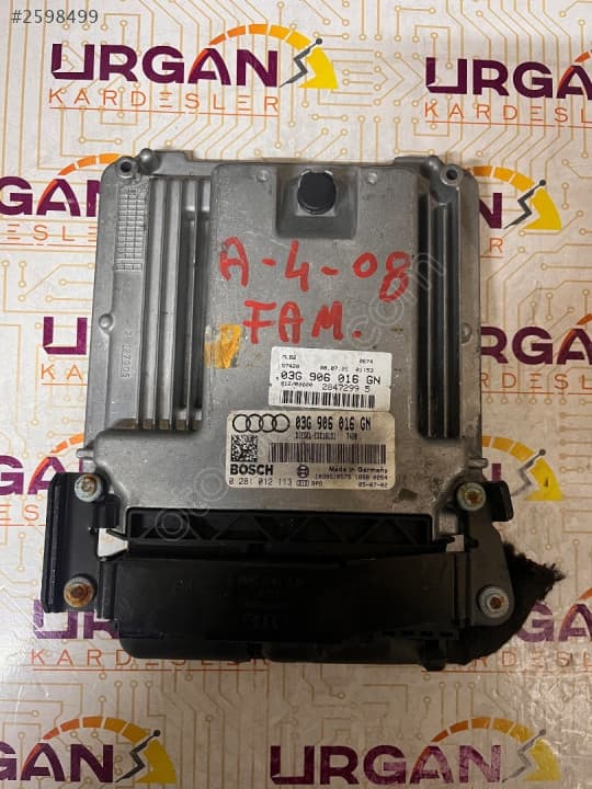 03G906016GN 0281012113 AUDI A4 2.0TDI MOTOR BEYNİ
