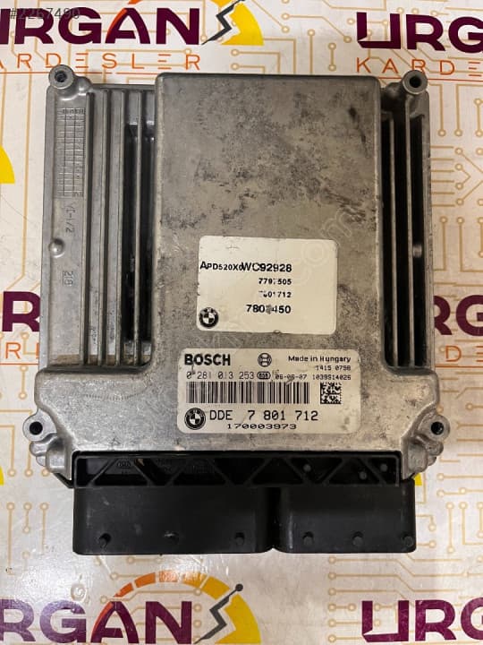 7801712 0281013253 BMW E60 E61 5 SERİSİ MOTOR BEYNİ