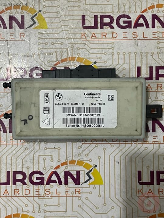 65.77-9343687 A2C37764204 BMW X3 AİRBAG BEYNİ