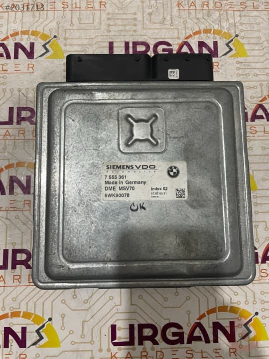 7555361 5WK90078 BMW 5 SERISI MOTOR BEYNİ