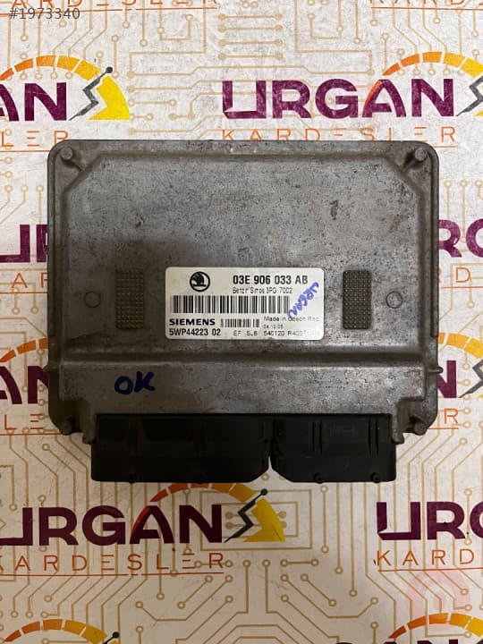 03E906033AB 5WP4422302 SKODA FABIA MOTOR BEYNİ