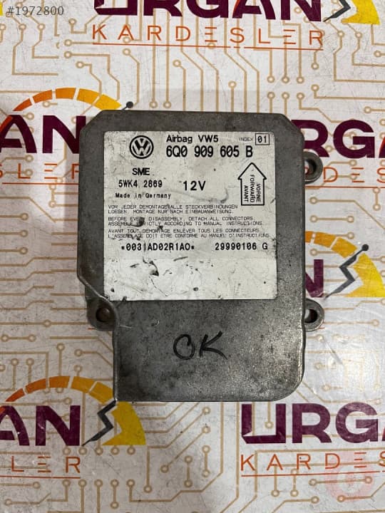 6Q0909605B 5WK42869 V.W CADDY AİRBAG BEYNİ