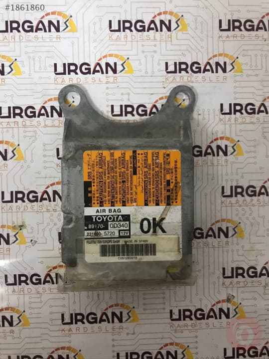 89170-0D340 23100-5720 TOYOTA YARİS AİRBAG BEYNİ FUJITSU