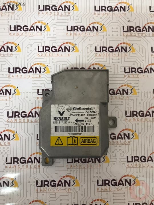 8201217225 2840211407 RENAULT KANGOO AİRBAG BEYNİ