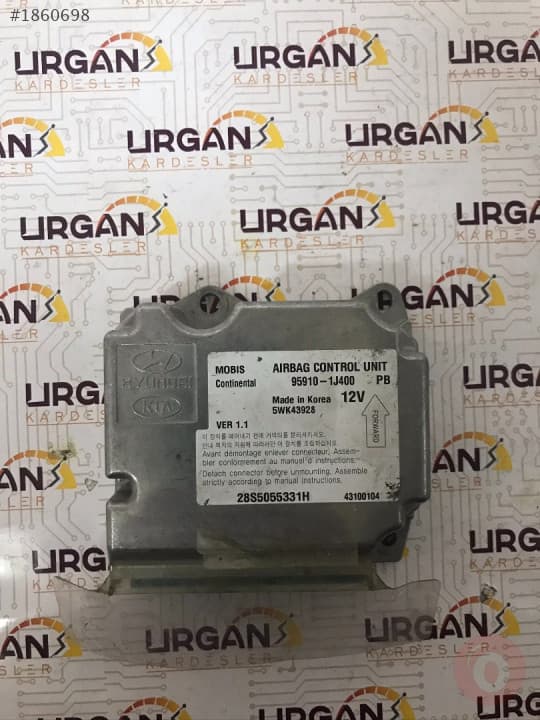 95910-1J400 5WK43928 HYUNDAİ İ20 AİRBAG BEYNİ CONTINENTAL