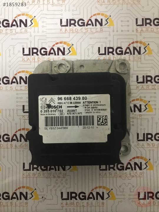 0285010702 9666843980 PEUGEOT 207 AİRBAG BEYNİ BOSCH