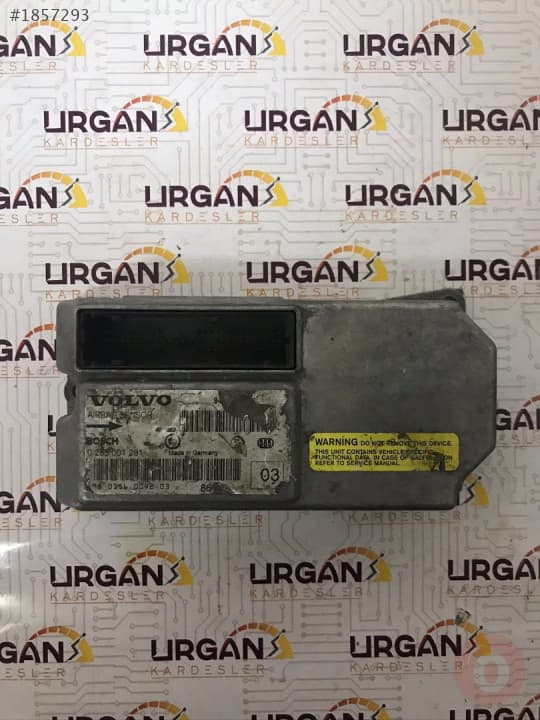0285001281 9472940 VOLVO S80 AİRBAG BEYNİ BOSCH