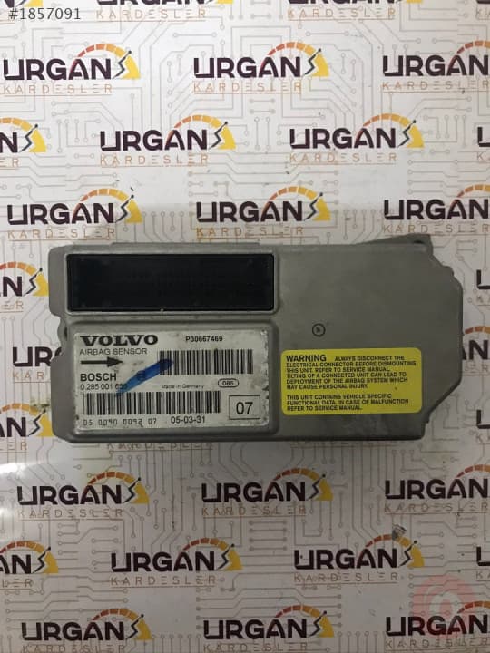 0265001655 P30667469 VOLVO S60 AİRBAG BEYNİ BOSCH