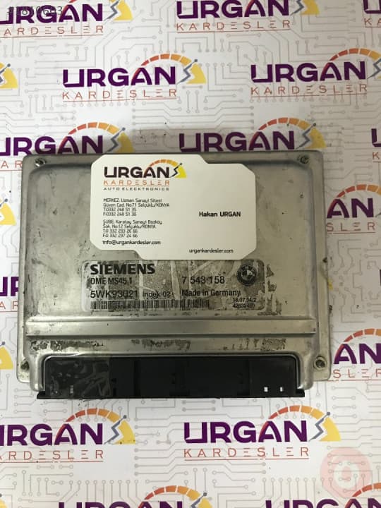 5WK93021 7543158 BMW 3 SERİSİ MOTOR BEYNİ SIEMENS ECU