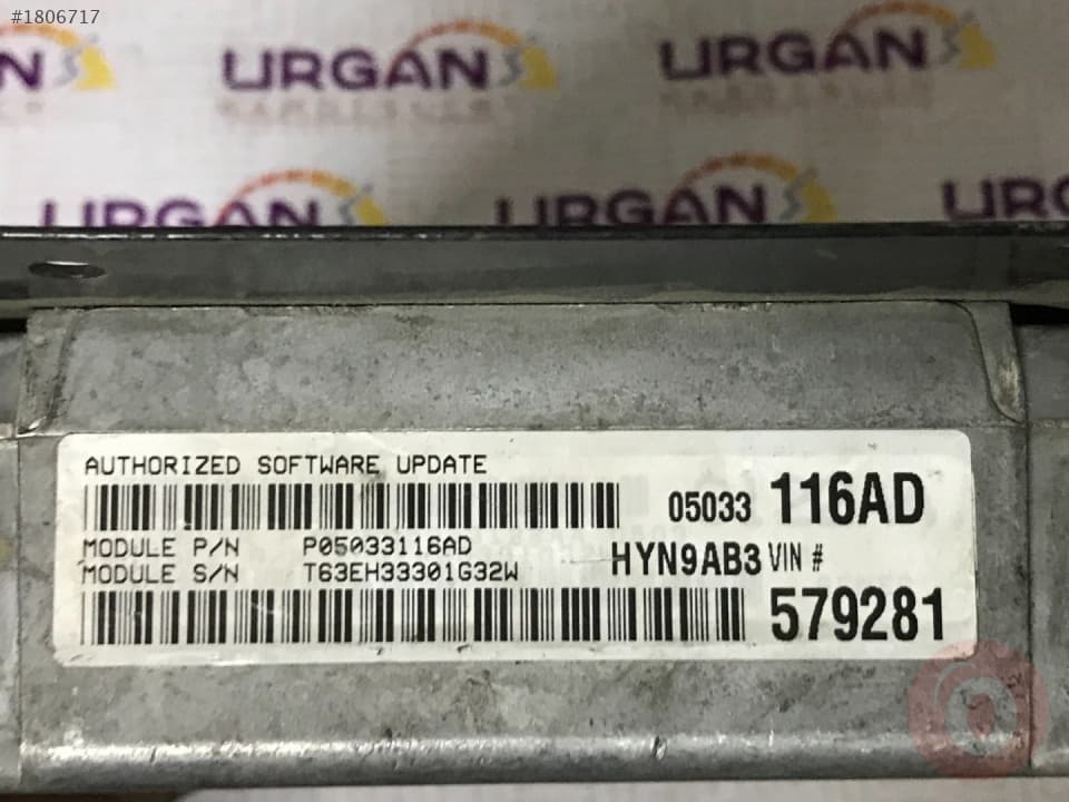 05033116AD 579281 CHRYSLER MOTOR BEYNİ MOTOROLA ECU