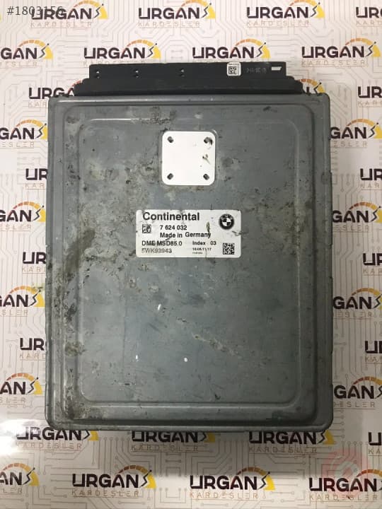 7624032 5WK93943 MSD85.0 BMW 550İ MOTOR BEYNİ CONTINENTAL EC