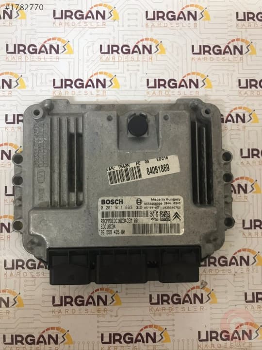0281011863  9655943580 EDC16C34 PEUGEOT 307 MOTOR BEYNİ ECU