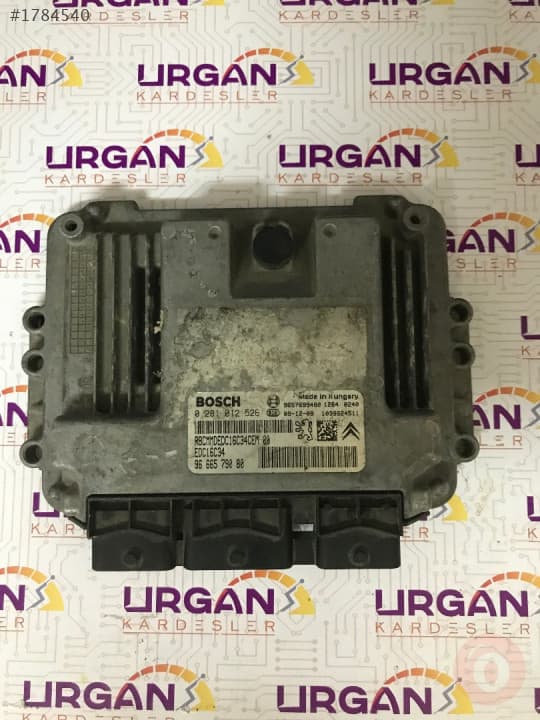 0281012526 9666579080 PEUGEOT 207 MOTOR BEYNİ EDC16C34 BOSC