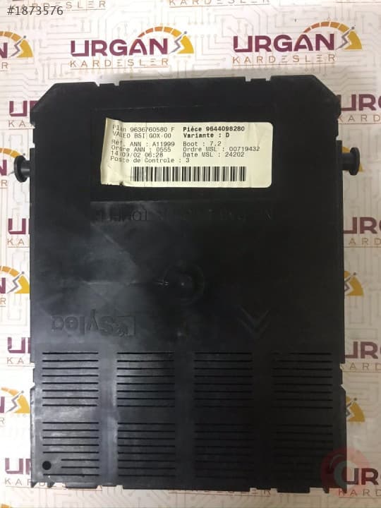 9636760580 BSI-G0X-00 PEUGEOT 307 VALEO