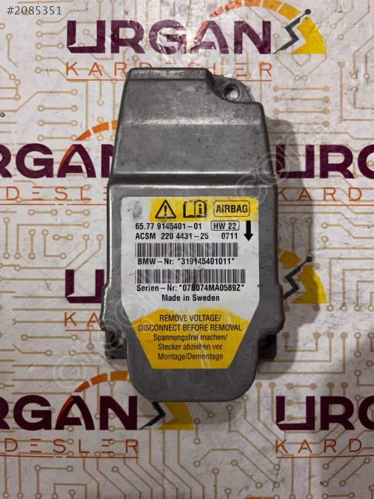 65.77-9145401-01 BMW E60 5 SERİSİ AIRBAG BEYNİ