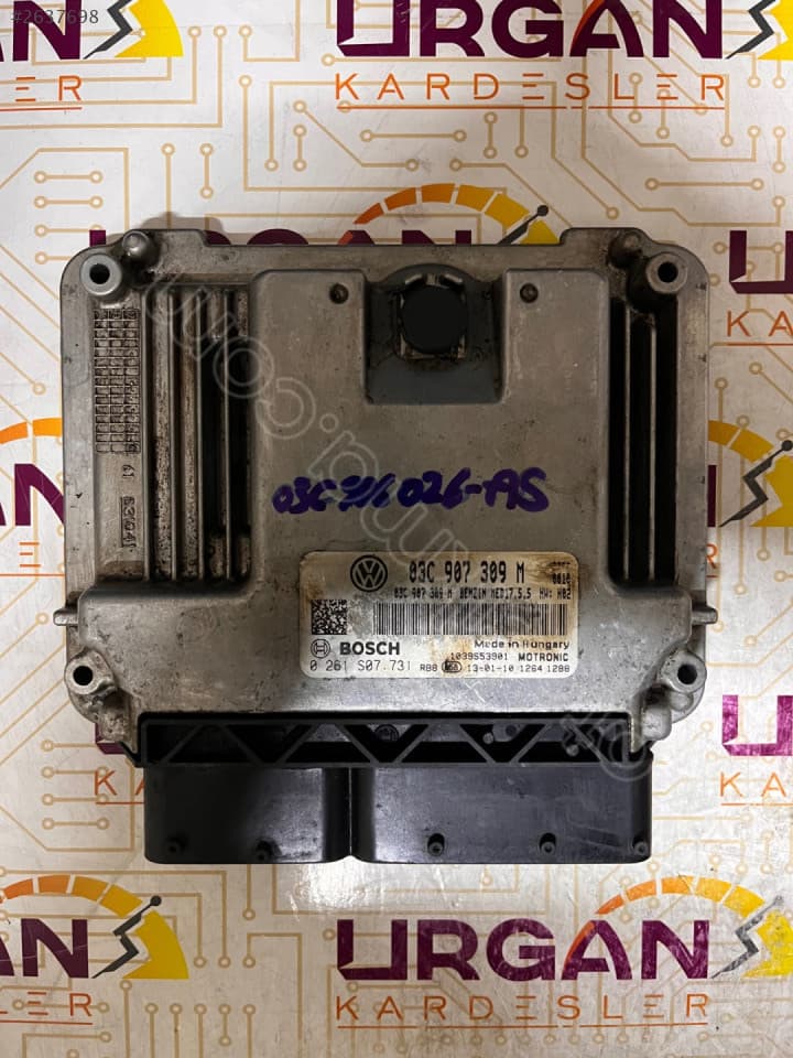 03C906026AS 0261S08074 VW TIGUAN MOTOR BEYNİ