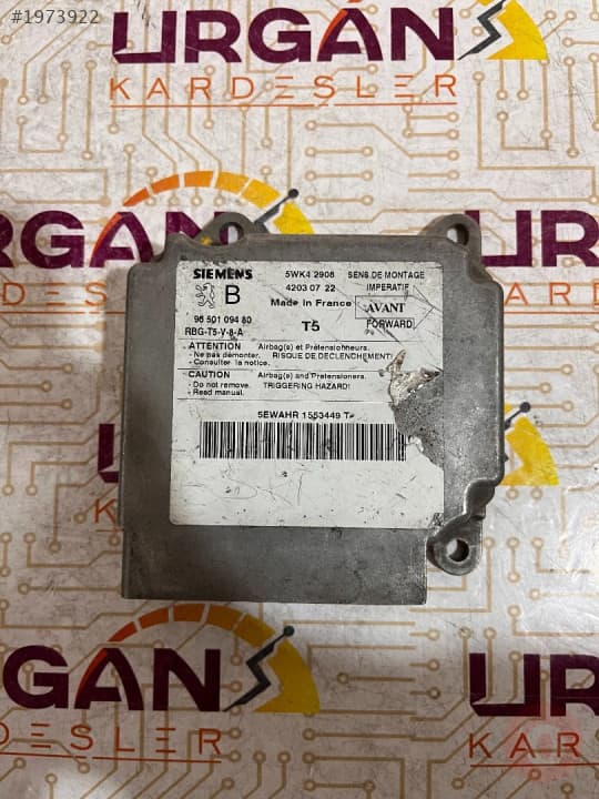 9650109480 5WK42908 PEUGEOT 307 AİRBAG BEYNİ
