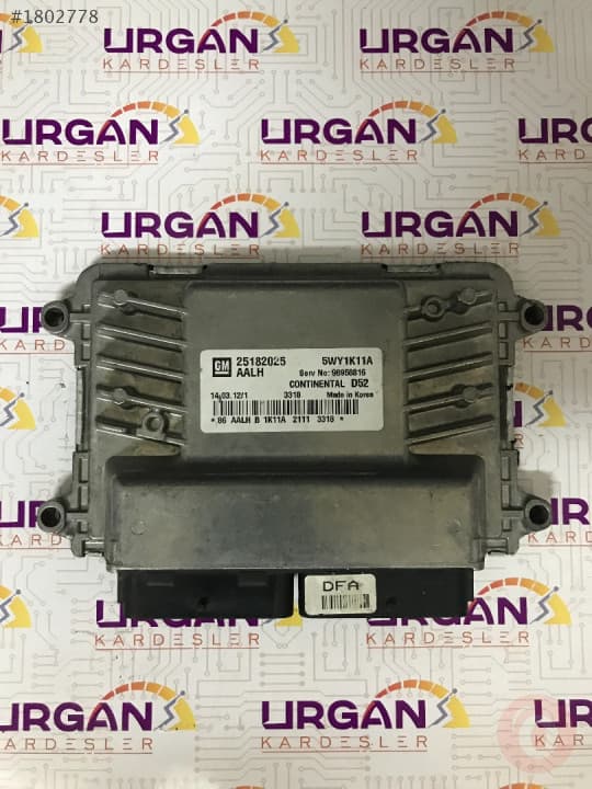 5WY1K11A 25182025 CHEVROLET SPARK MOTOR BEYNİ CONTINENTAL