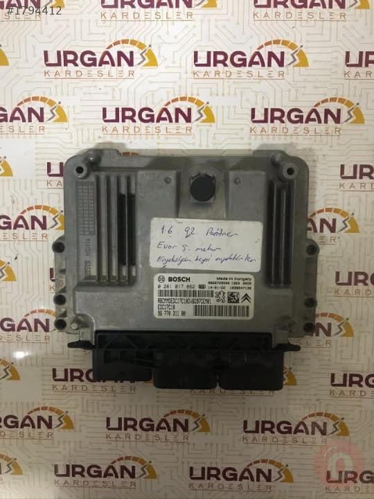 0281017862 9677031180 CITROEN C4 MOTOR BEYNİ EDC17C10 ECU
